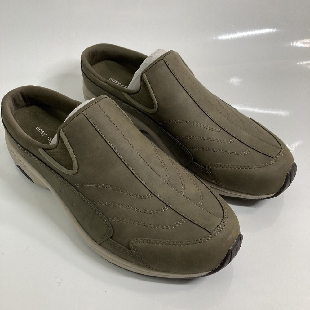 Easy Spirit Clogs Womens 11 Traveltime 721 Dark Green Slip On NEW